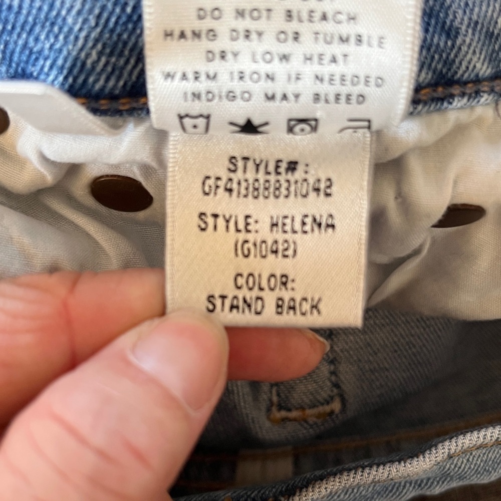 GRLFRND "Helena" Midrise straight leg jeans size 25 - Picture 8 of 9